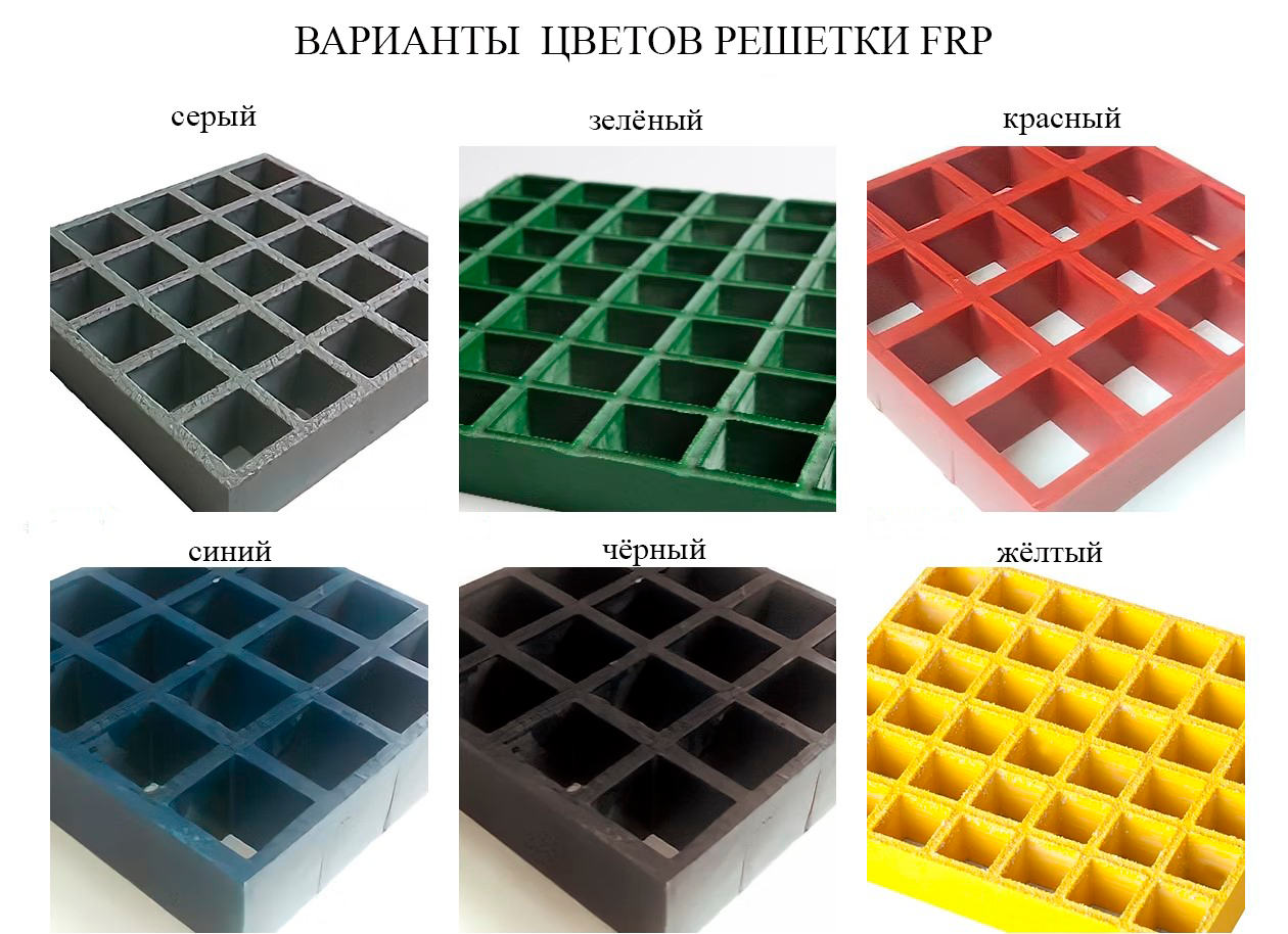 картинка Армированная стекловолокном пластиковая решетка, FRP пайол  от магазина Велдинг