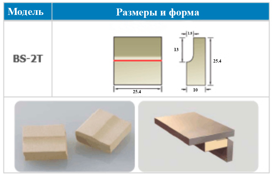 картинка Керамическая подкладка для сварки BS-2T (10мм) от магазина Велдинг